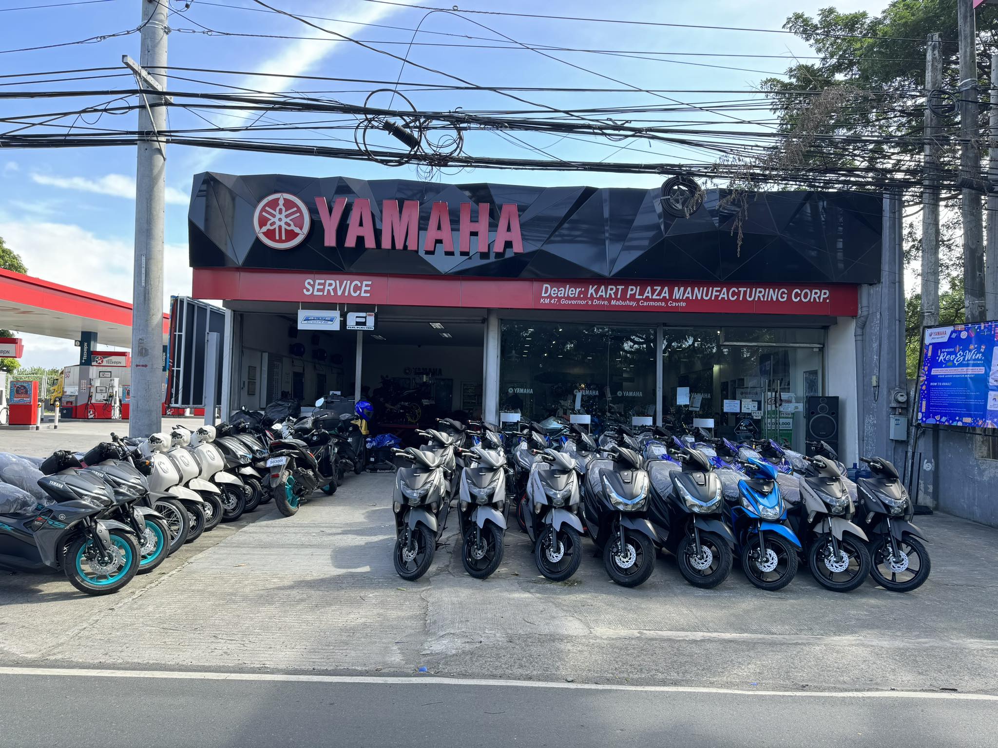 Kart Plaza Yamaha Showroom - Premium motorcycle dealership in Carmona, Cavite with extensive collection of Yamaha motorcycles